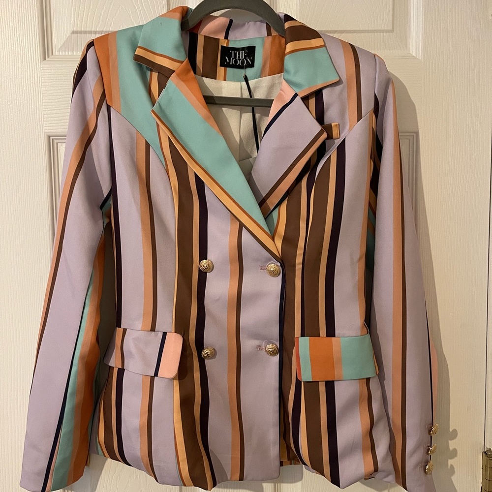 90’s girl stripe blazer. Size small